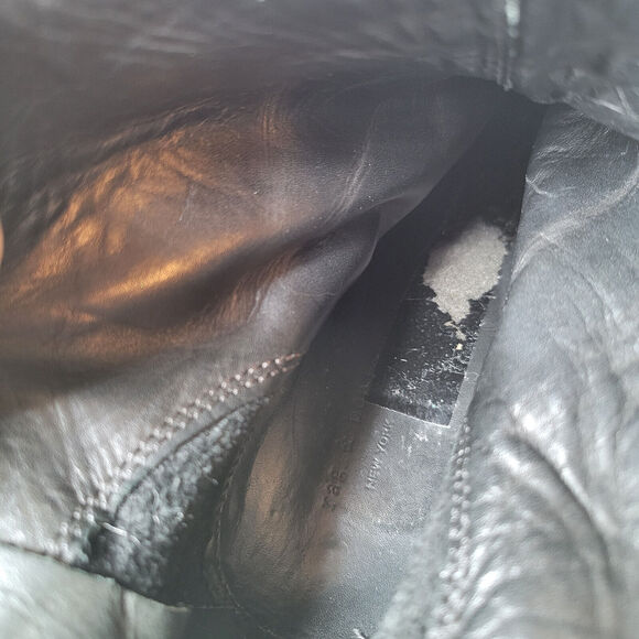 Rag & Bone Womens Newbury Bootie Size 7 Black Suede Heels Zip Grunge Distressed - Picture 9 of 11